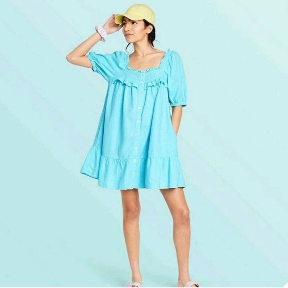 Stoney Clover Lane x Target Ruffle Blue Dress